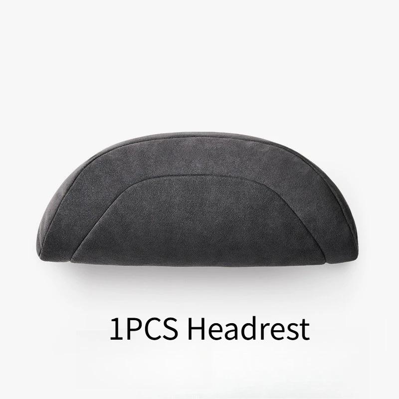 For Tesla Model 3/Y Car Neck Pillow Memory Cotton Protective Lumbar Support Backrest Relieves Pressure Car Headrest Assesories