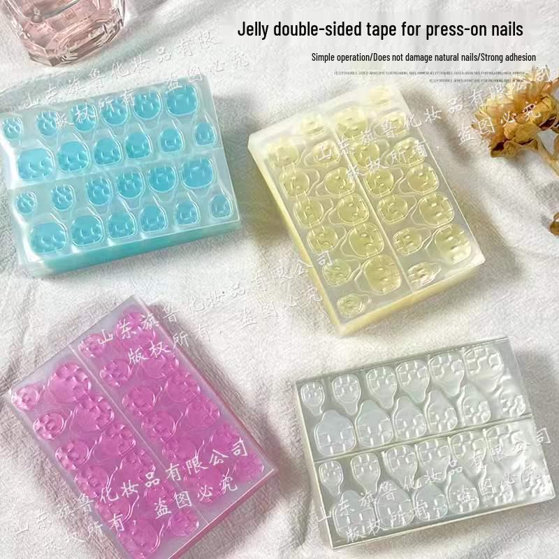 Ultradünne Hochgeschwindigkeits-Abziehbare Gel-Nagelsticker - Starke Doppelseitige Tragbare Nagelspitzen-Patches