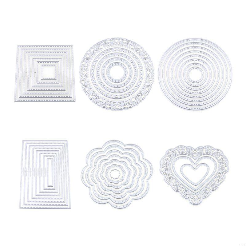 

Metal Cutting Die Cuts DIY Crafts Template Paper Cards Cutting Dies Cut Stencils X3UC серебряный