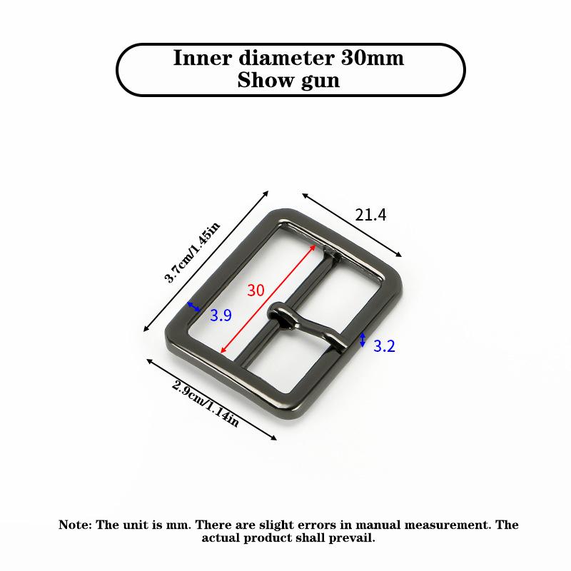 

Металлическая третья шестерня с игольчатой пряжкой для ремня, женская и мужская одежда, дизайн, половинная пряжка, багажная одежда, пряжка, аксессуары 30mm