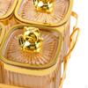 6 Grid Food Storage Box for Wedding Decor with Nut Jars Dried Fruit