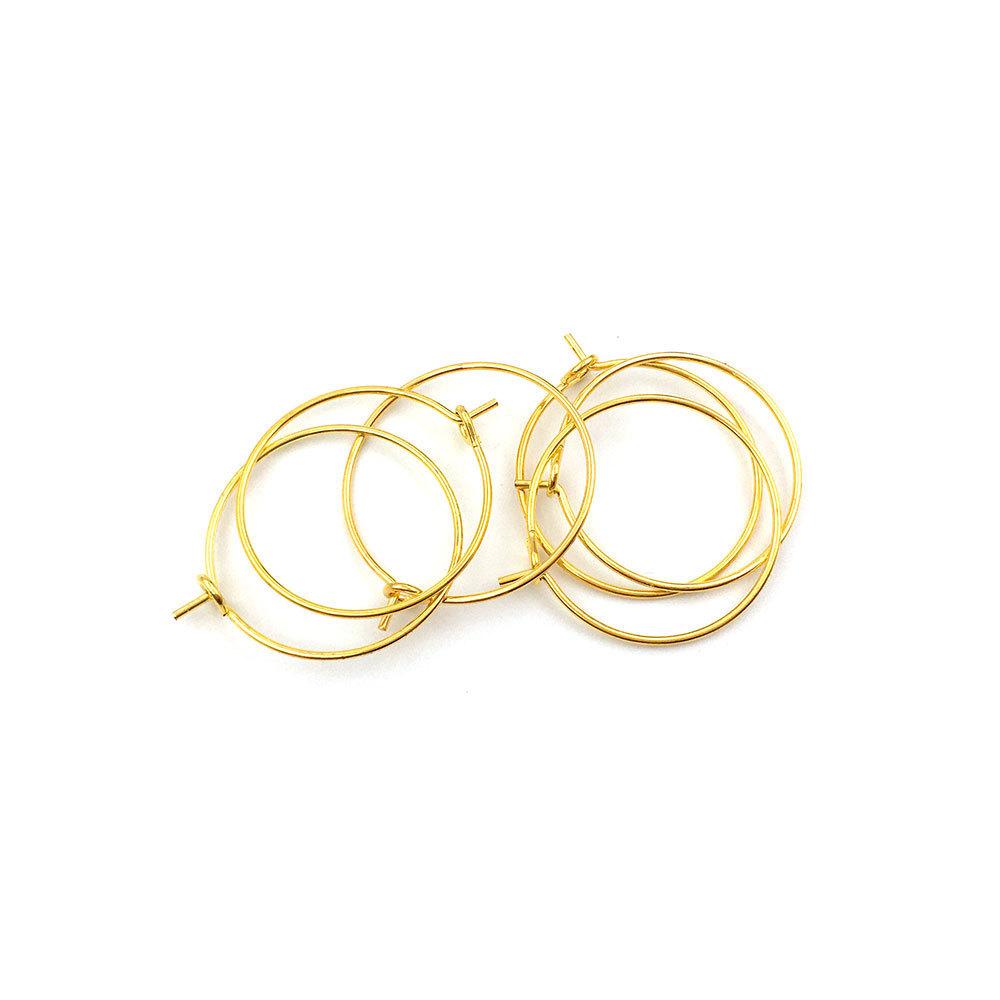 1 Diy Jewelry Accessory Can Wear Bead Nine-Character Earrings, Small Circle 9-Character Small Earrings Accessories Multi-Specification And Multi-Color 20mm