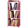 Large Combination Bookshelf: Floor-Standing Storage Rack with Desktop Steel Pipe Shelves for Kids