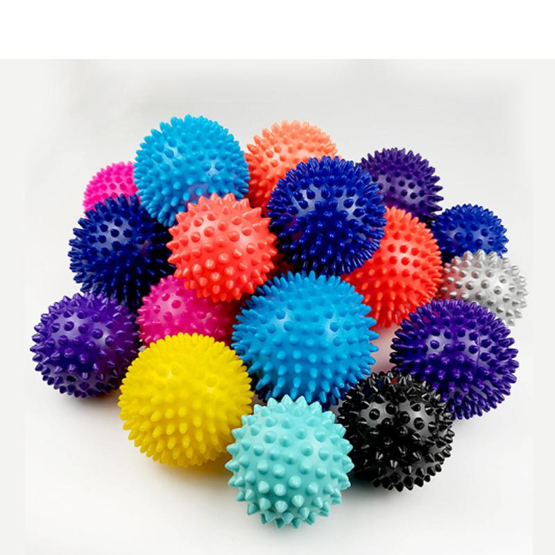 1Pcs Durable Pvc Spiky Massage Ball Trigger Point Sport Fitness Hand Foot  Plantar Fasciitis Reliever