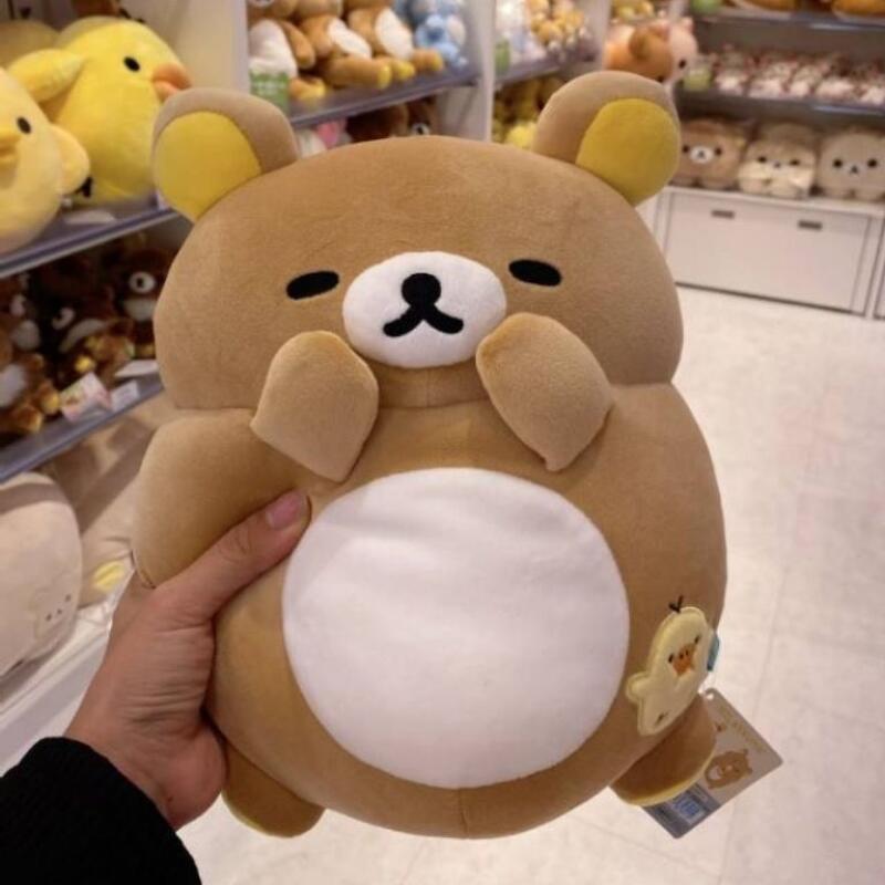 30Cm Japan Anime Rilakkuma Kiiroitori Embroidered Rotundity Plush Filling Doll Hug Pillow Accompanied Sleeping Doll Holiday Gift