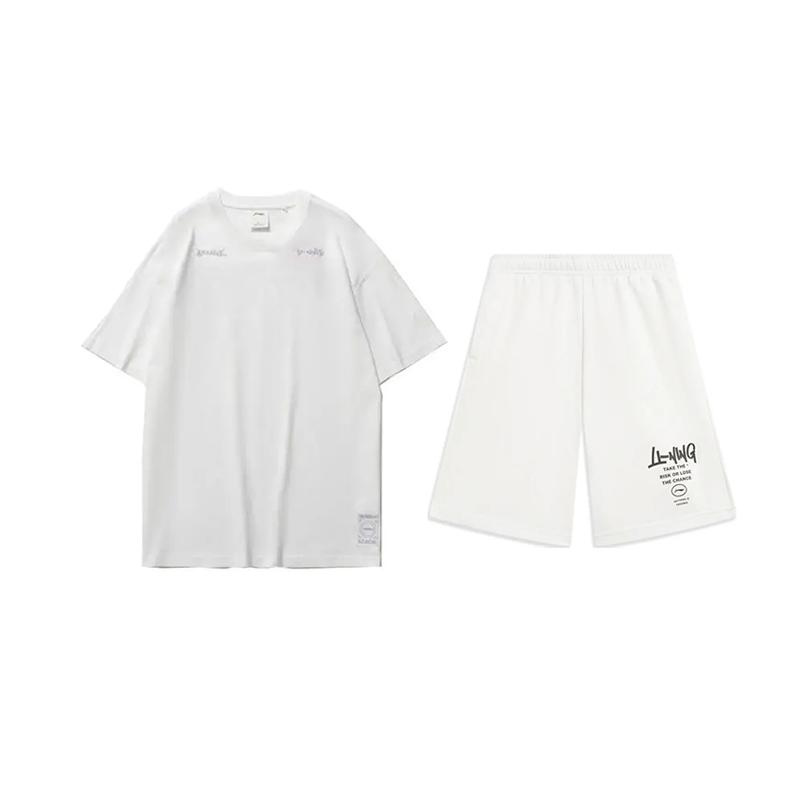 Li Ning Casual Sportswear Unisex White+White AHSU997-1+AKST593-7 XXL