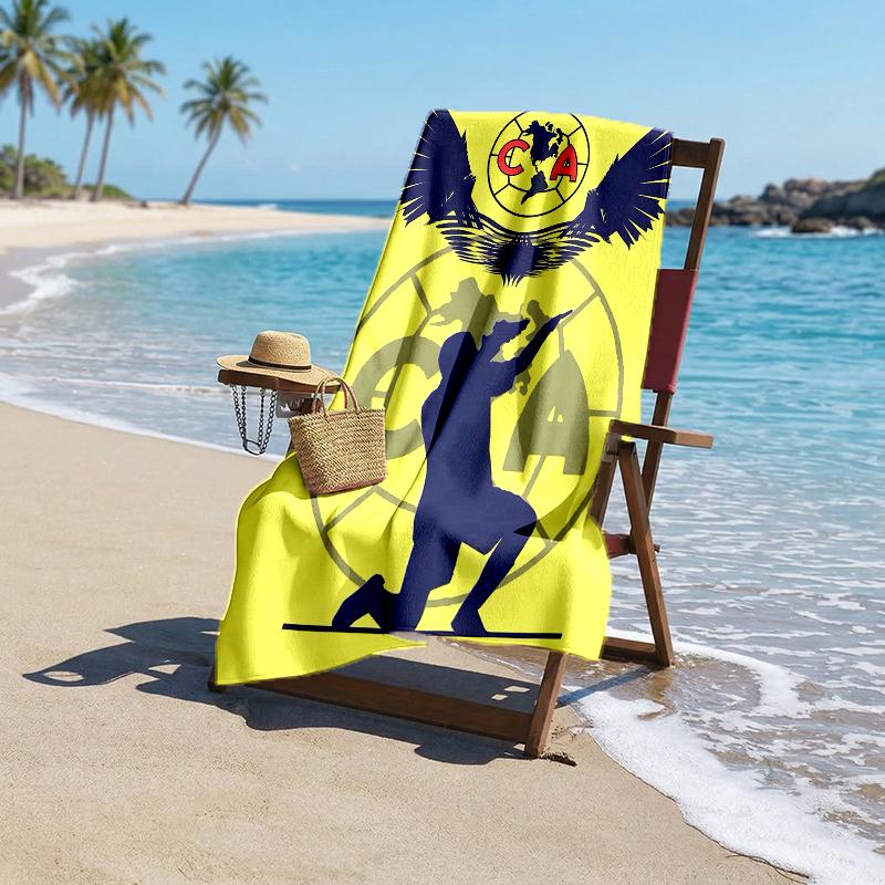 Club Amrica Fashion Beach Towel: Ideal for Summer Adventures Soft, absorbent and quick drying suitable for swimming and bathing