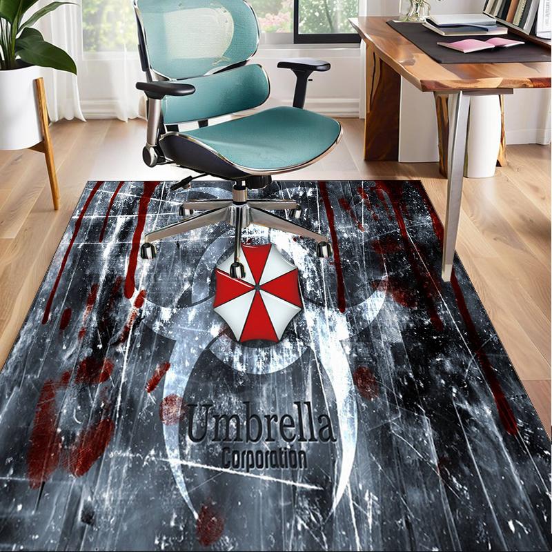 Umbrella Symbol Office Rug Chair Mat, Game Carpet, Suitable for Front Door, Bedroom, Living Room, Desk, Holiday Gift