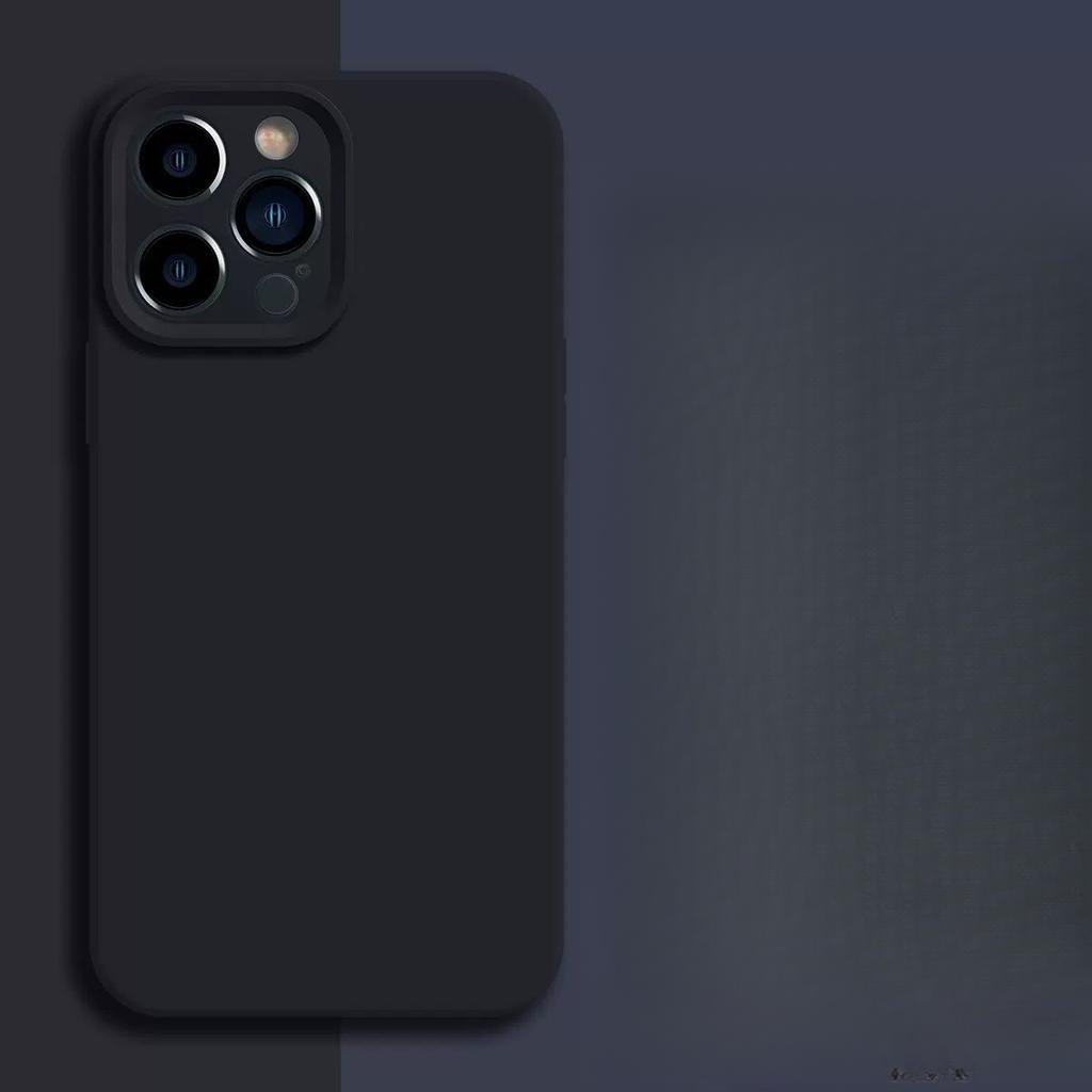 Suitable for Apple 16 Liquid Silicone Mobile Phone Case Iphone15promax All-inclusive Grooved Lens 13 Protection Case