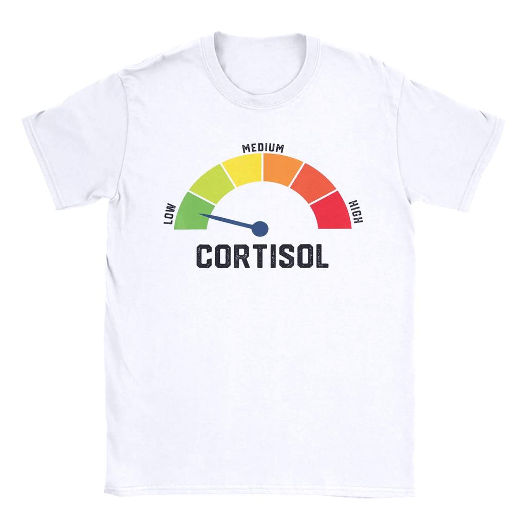 2026 Fun Graphic Printing Summe Low Cortisol Levels Meme T-Shirts Men Women Comfortable Clothing Short Sleeve Casual Aesthetic Tee Loose Tops