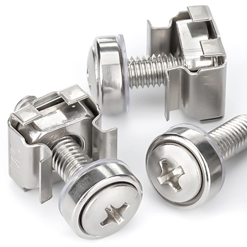 304 Stainless Steel Cross Crown Screw, Nickel-Plated Carbon Steel Cabinet Screw M5/M6
