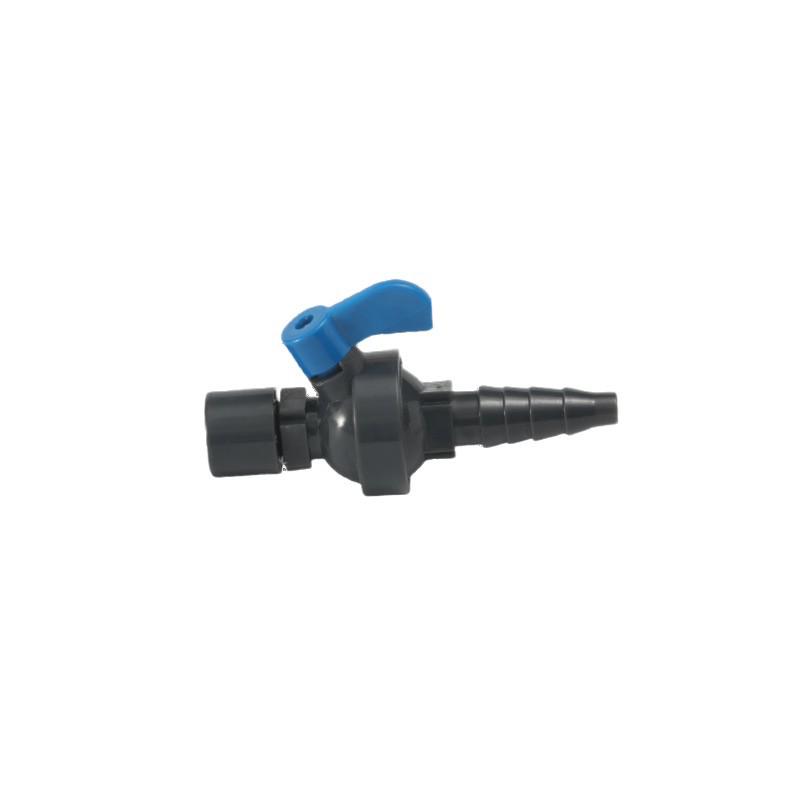 UPVC Acid & Alkali Resistant Sampling Valve with Blue Handle for Industrial and Laboratory Use