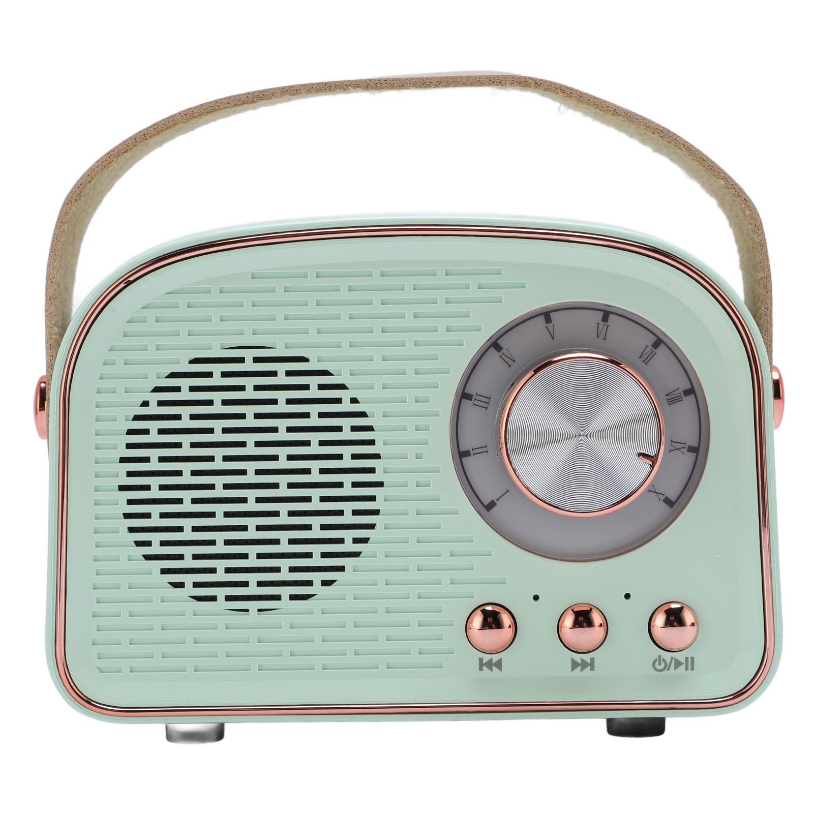 

Ретро Bluetooth-динамік Маленький бездротовий ручний портативний вінтажний декор для дому вулиці DW21 Темний світло-зелений колір