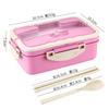 880ML Wheat Straw Double-Layer Lunch Box