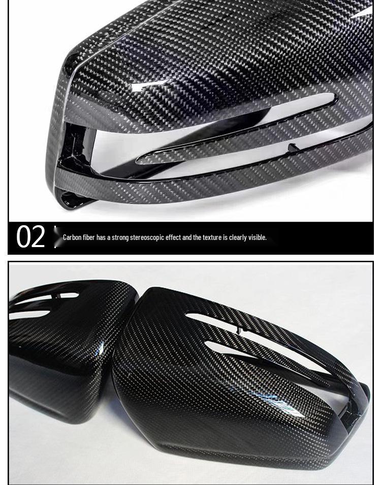 Real Carbon Fiber Rearview Mirror Shell for Mercedes-Benz A/B/C/E/S-Class W204 W212
