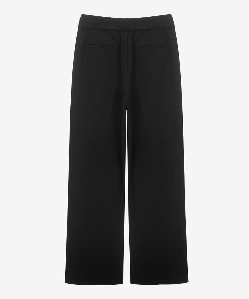 MIND BRIDGE WOMEN [W][Couture] Single-Pleat Wide Belted Slacks - 2 Colors Mypt6270