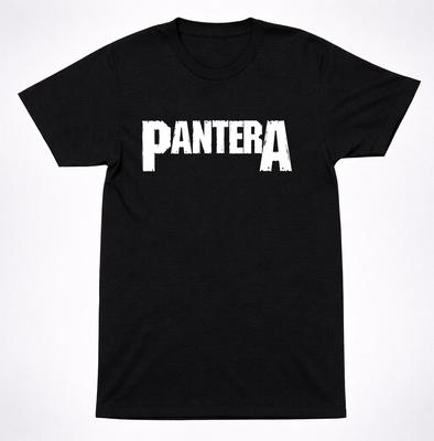 Pantera Koszulka Czarna z Oryginalnym Logo Klasyczna Graficzna Koszulka Zespołu Groove Metal