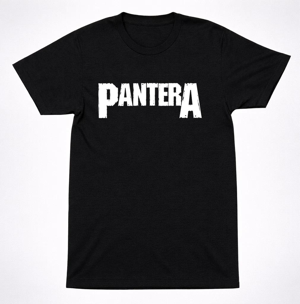 Pantera Original Logo Black T-Shirt Classic Groove Metal Band Graphic Tee 2XL
