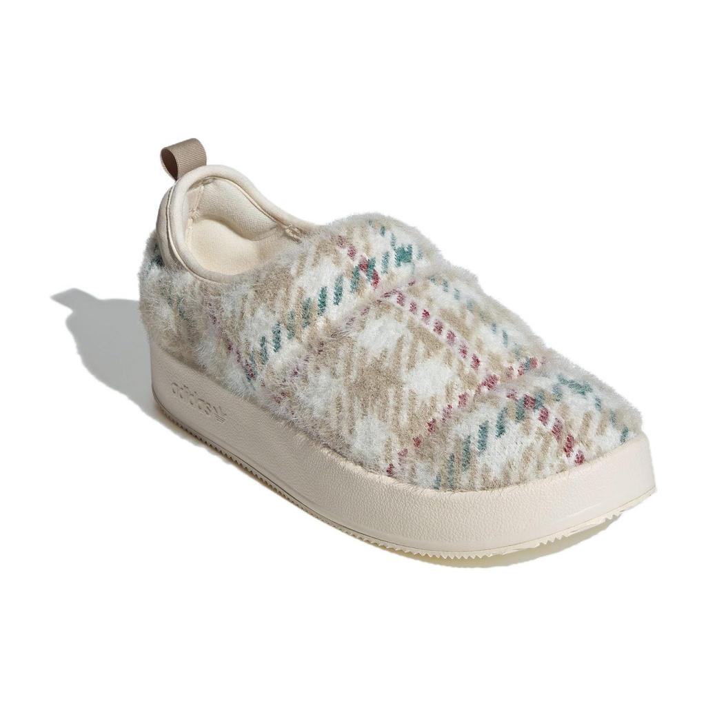 adidas Originals Puffylette Fabric Comfortable Abrasion Resistant Breathable Low Top Casual Shoes Unisex Beige ID6142