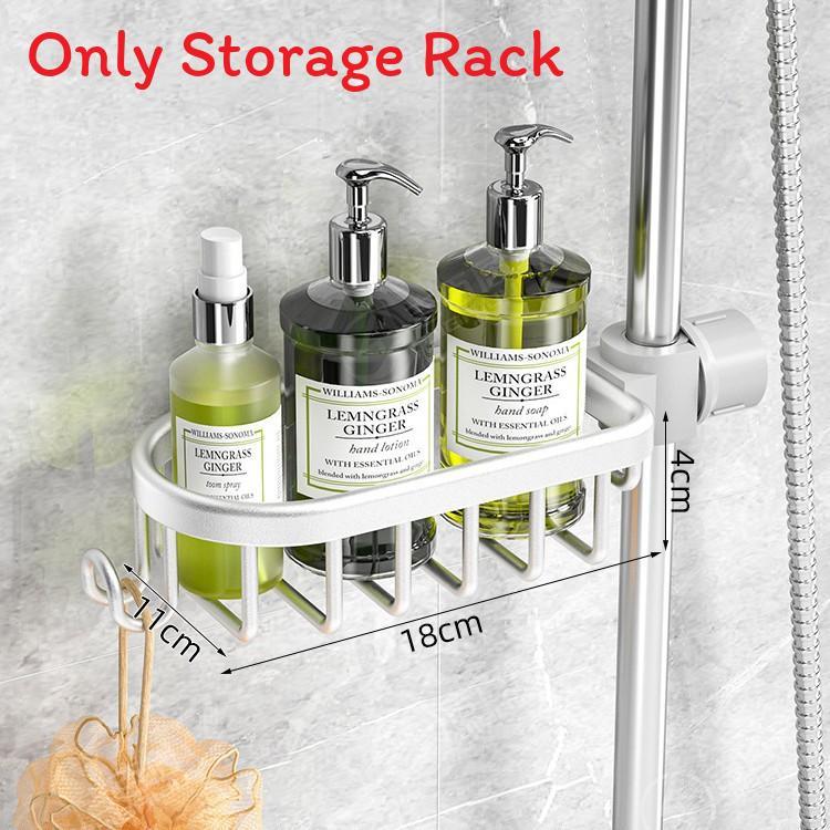 Bathroom Storage Organizer With Oxidized Aluminum Shelves For Modern Home Use