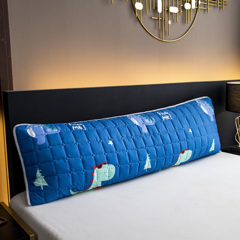 Kuup Waterproof Quilted Design Long Pillowcase Bedding Little dinosaur Cartoon Pillow Cover Pillow Case 48x74/120/150/180cm 1Pcs