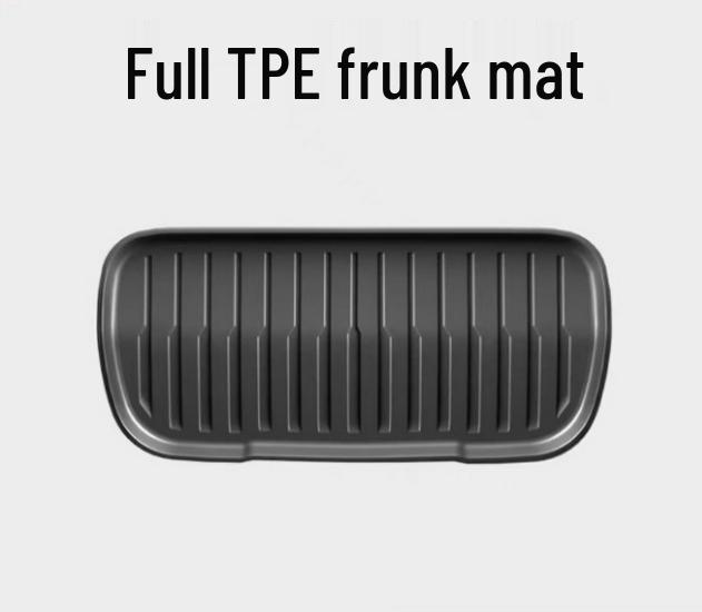 Refreshed Tesla Model Y Front & Rear TPE Trunk Mats - Upgraded Interior Accessories