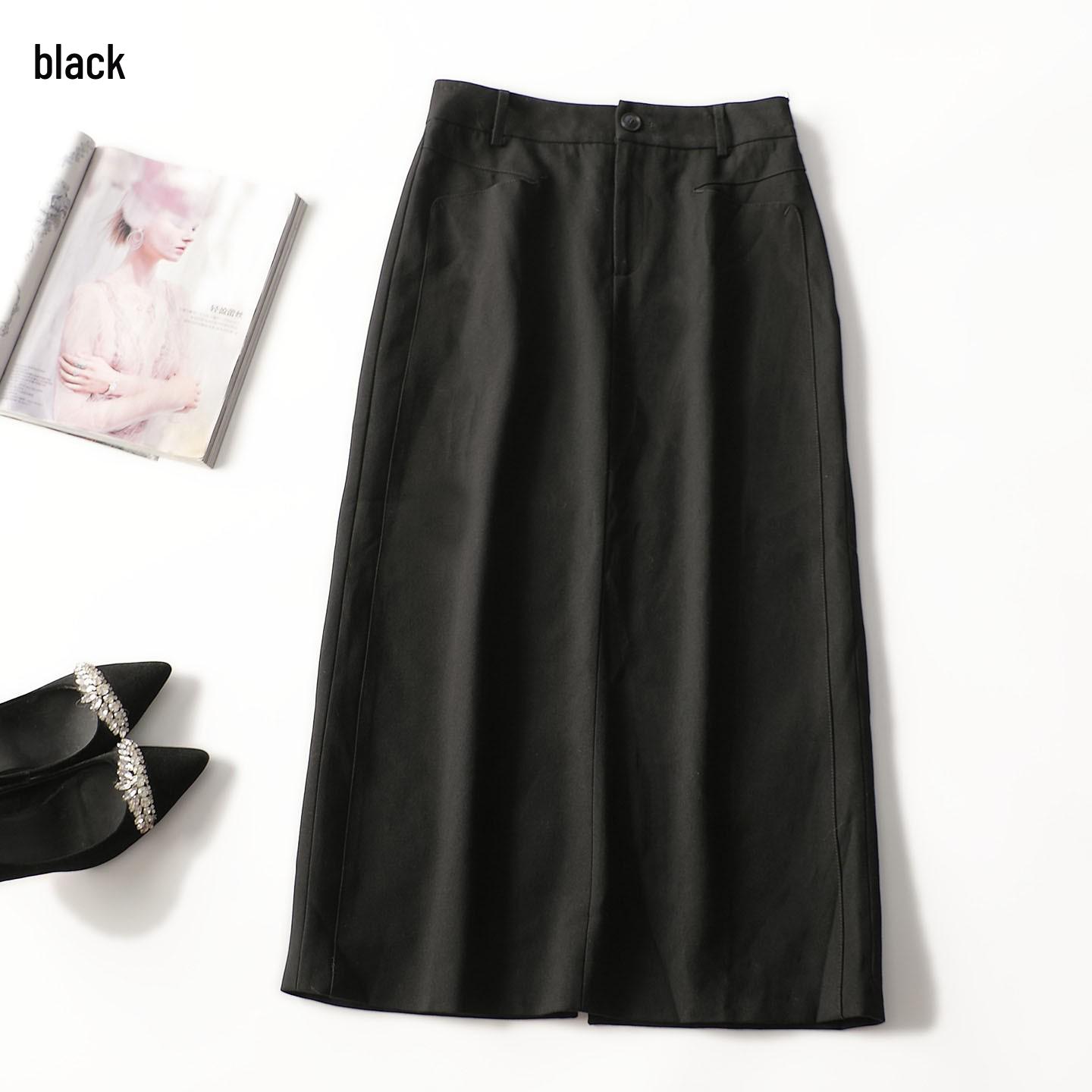 Autumn Extra Long Midi Skirt - Women s Quality Fashion Clearance 27 чёрный