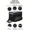 High quality oxford cloth insulated food delivery box with capacity of 30L 48L 62L for motorcycle riders, takeaway delivery