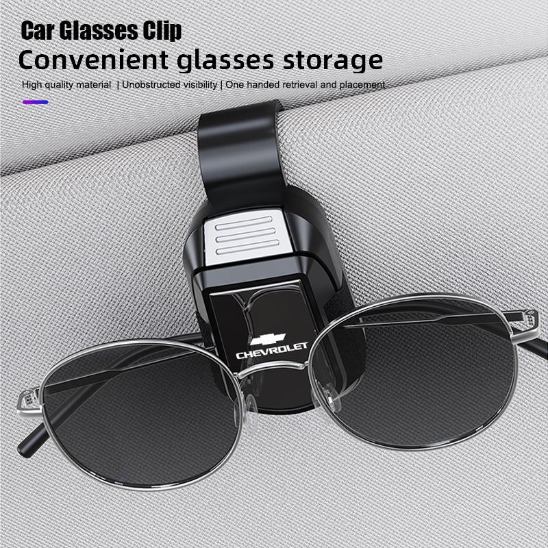 Car Visor Sunglasses Clip Auto Interior Accessorie For Chevrolet Cruze Sonic Silverado Trax Camaro Captiva Bolt Z71 Aveo Sail SS