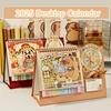 Funny Capybara 2025 Calendar To Do List Agenda Organizer Planner Wheel Desktop Calendar  Decor