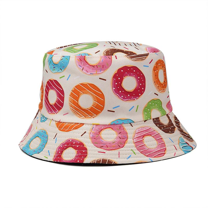 New Arrival Summer Sun Protect Woman Man Unisex Reversible Printed Cactus Bucket Hat