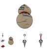 Naruto Kersenhout Legering Badge Met Reliëf Rinnegan Voor Anime Fans