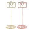 10PCS Table Number Holders Envelope Shape Metal Card Clips for Photo Menu Place Cards Restaurant Wed