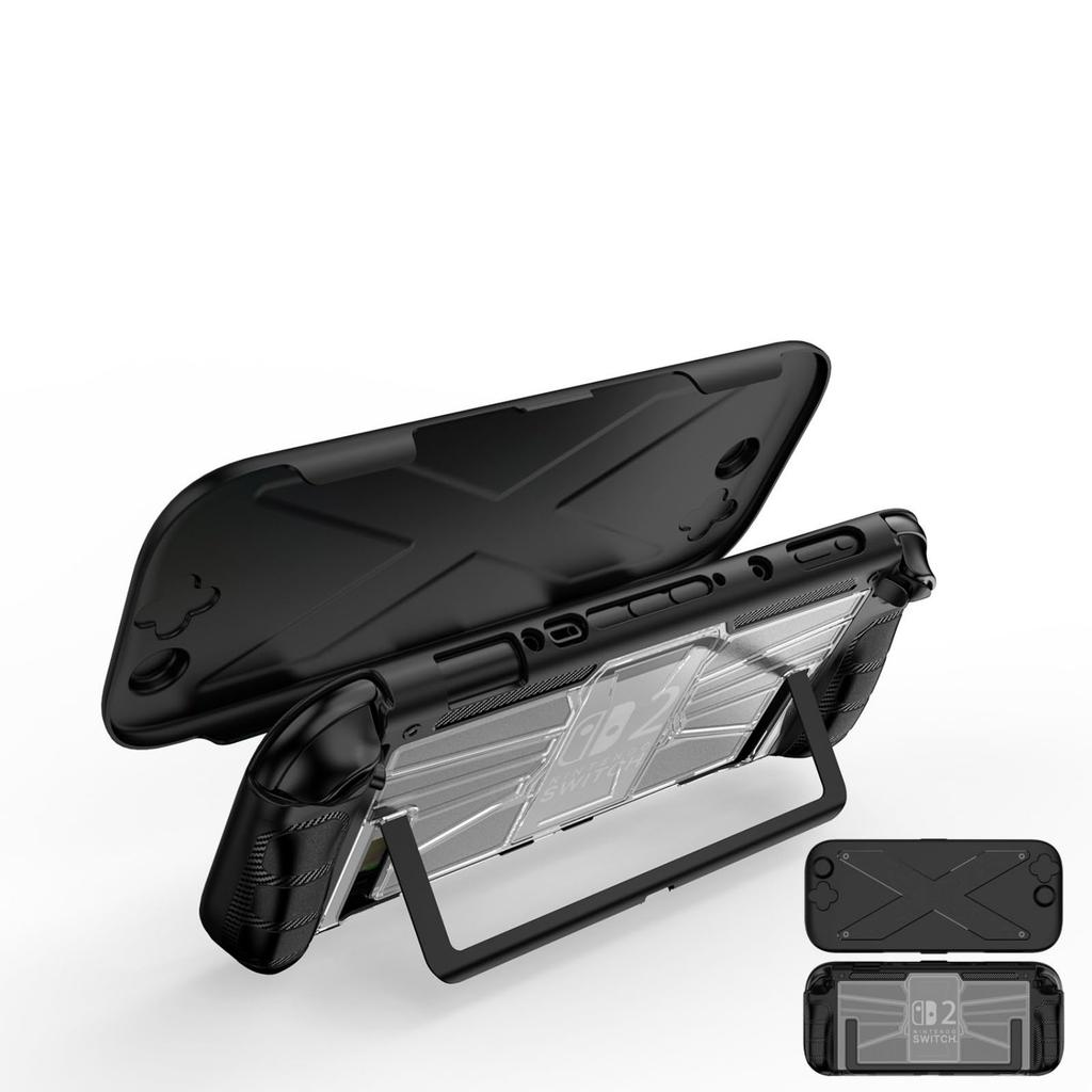 XBERSTAR Dockable Case for Nintendo Switch 2, Protective Case Cover, Flip Shell with Removable Front Cover
