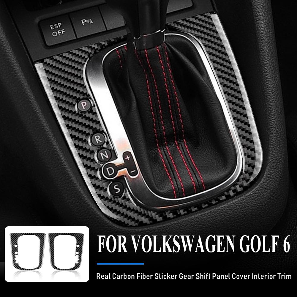 Carbon Fiber Gear Shift Collar Trim for Volkswagen Golf 6 MK6 Scirocco Jetta 2011-2014