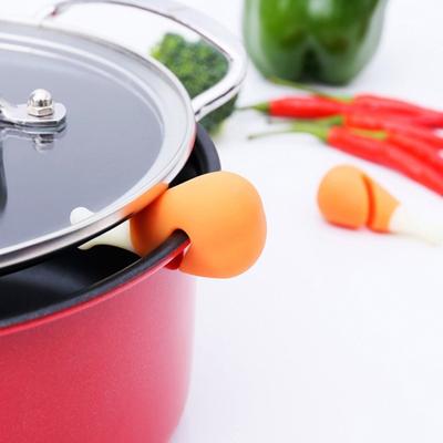 Lid Lifter Heat-resisting Creative Silicone Overflow Stopper Spill-proof Lid Holder