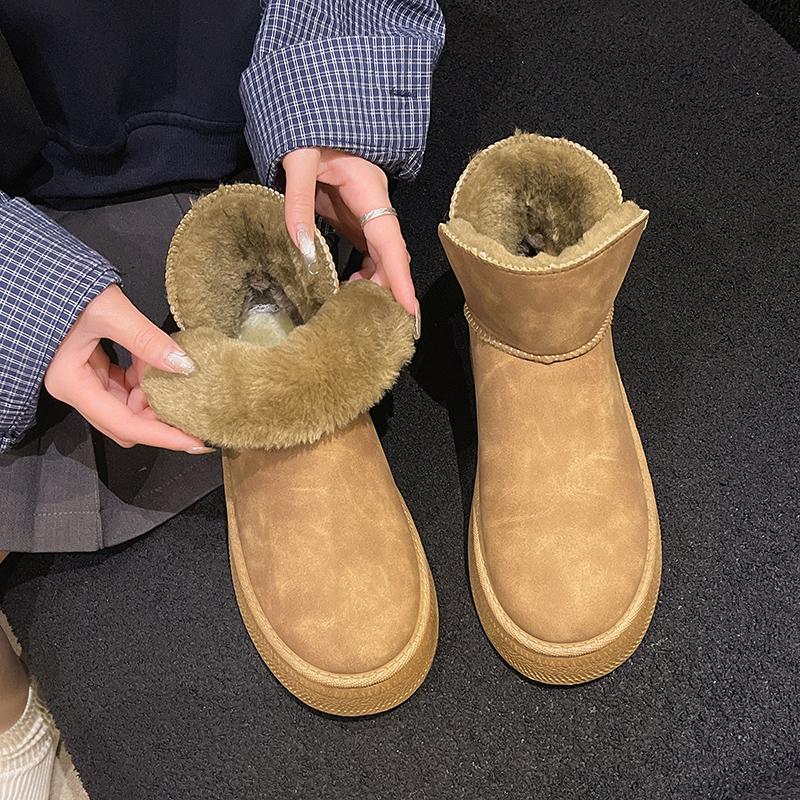 Fashion AJGS Women Australia Boots Designer Ultra Mini Platform Boots Winter New Woman Warm Fur Cow Leather Wool Suede Snow Boots