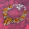 Baltic Amber Gemstone 925 Sterling Silver Necklace, Handmade Decent Jewelry Adjustable Necklace For Engagement Gifts