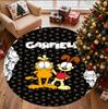 Garfield Pattern Round Rug, Indoor/Outdoor Mat, for Picnic, Gameroom, Bedroom, Office, Living Room, Home Decor Carpet, Birthday Gift