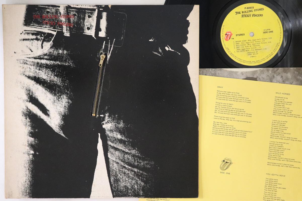 

LP Пластинка ROLLING STONES - Sticky Fingers P8091S WARNER BROS 1971 Япония Рок Б/у