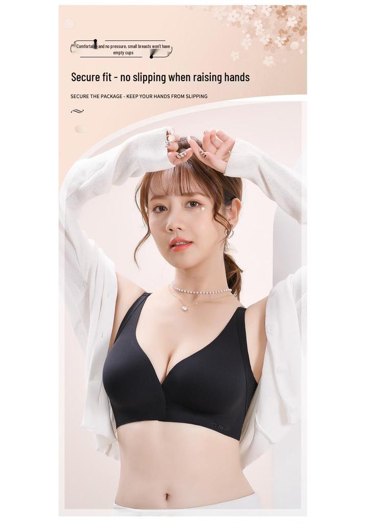 Skin-friendly Front Clasp Seamless Camisole Bra: Wire-free, Anti-sagging, Back-enhancing, Armpit Fat Gathering for Women