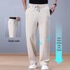 Pierre Cardin Men's Summer Lightweight Linen Blend Straight-Leg Pants