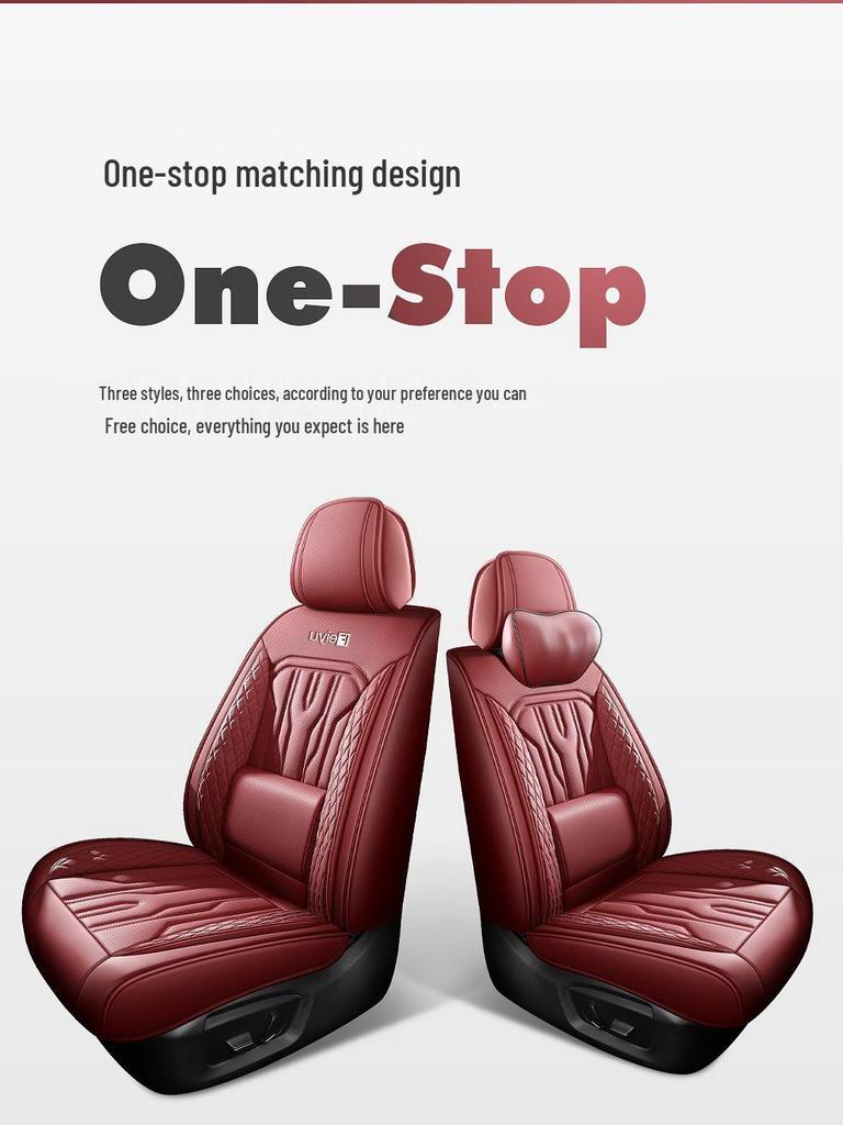 All-Season Leather Car Seat Cushions for Small Cars & SUVs