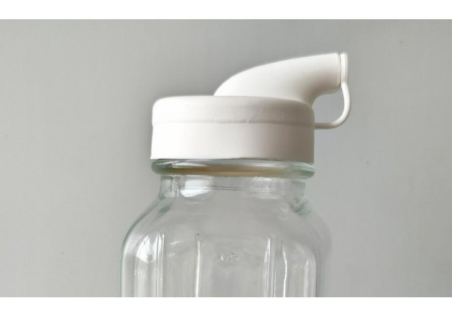Bottiglia Graduata in Vetro da 1000ml per Latte, Caffè, Frullato, Succo, Cold Brew - per Uso Alimentare con Tappo Ermetico