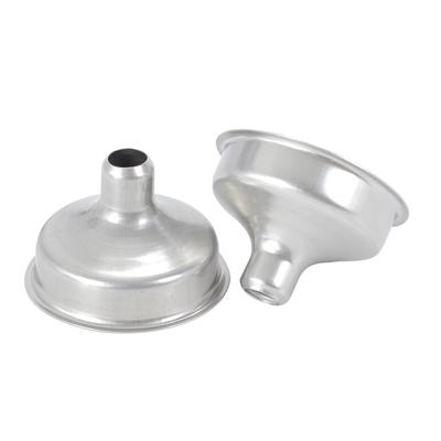 2Pcs Small Funnel Stainless Steel Portable Hopper Convenient Wide Mouth Detachable Universal Kitchen Tools Funnels Bar