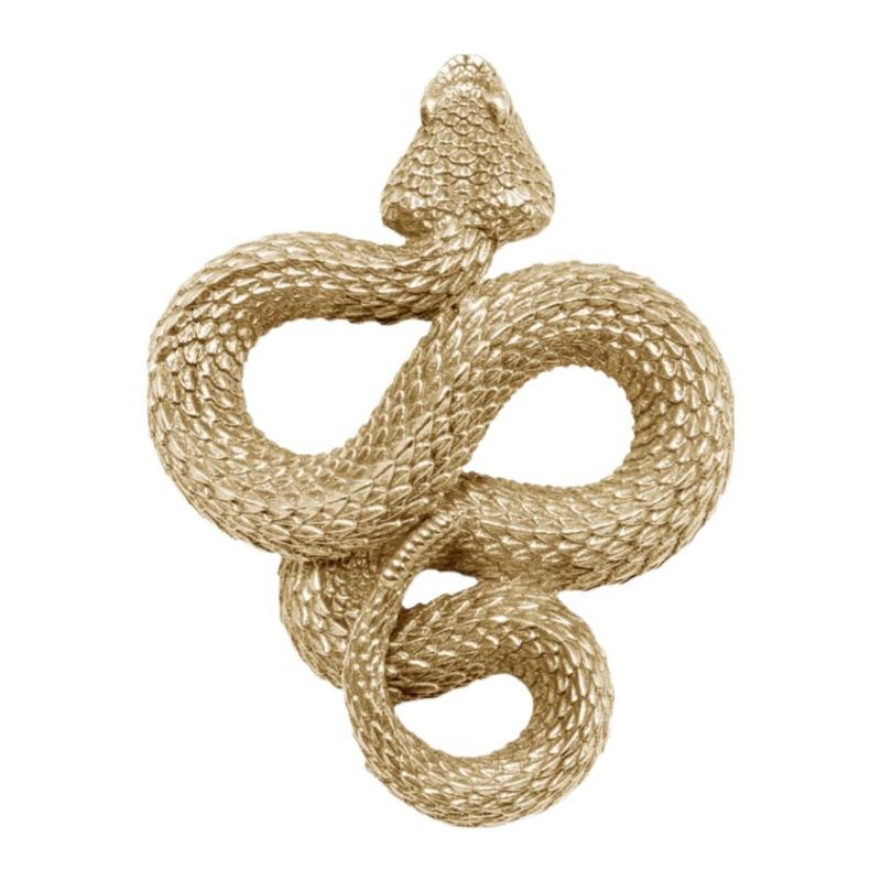 Snake-shaped Brooch, Exquisite Rattlesnake Badge, Personalized Little Snake Anti-glare Collar Buckle Decorative Accessory