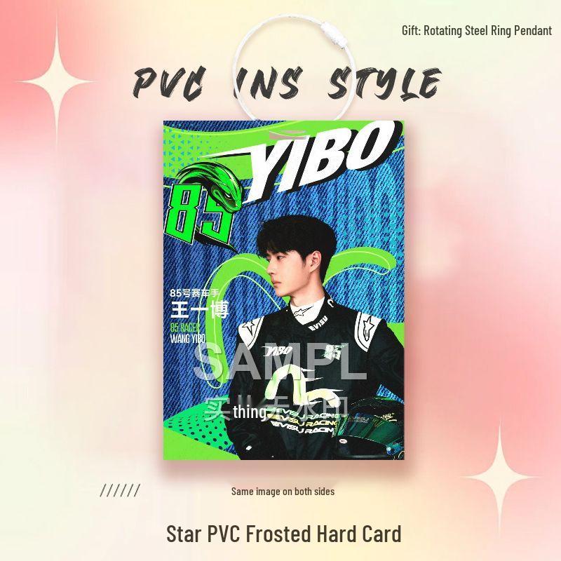 Wang Yibo Star Card Idol PVC Pendant for Ita Bag Decoration