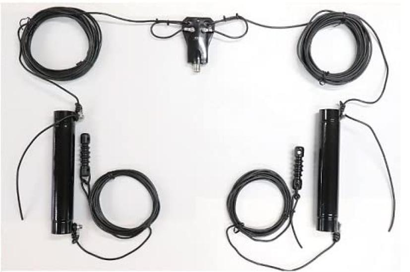 

Diamond antenna W719 HF band 7MHz MF band 2 band dipole antenna Daiichi Denpa Kogyo 1.9MHz чорний