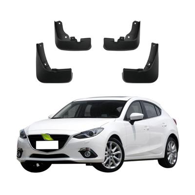 4PCS Car Mud Flaps Splash Guards Mudguards Car Mud Flaps Compatible with Mazda 3 Hatchback 2014 2015 2016 2017