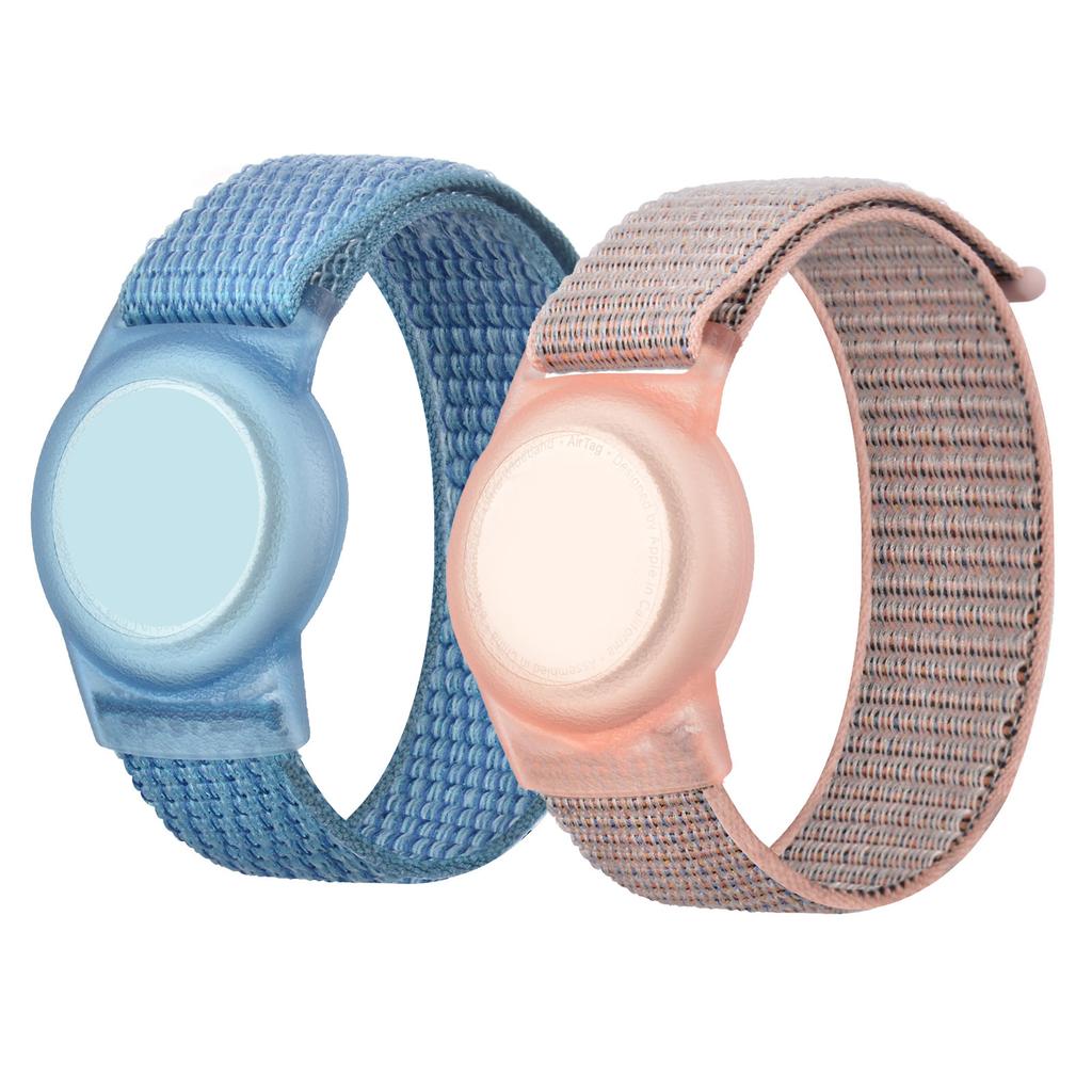 Nylon Strap for Apple AirTags Locator Kids Wristband Anti-Scratch Cover Accessories for Airtag Tracker Holder with Bracelet